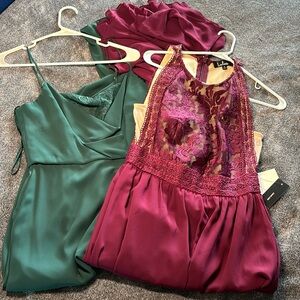 2 stunning NWT floor length dresses small/2